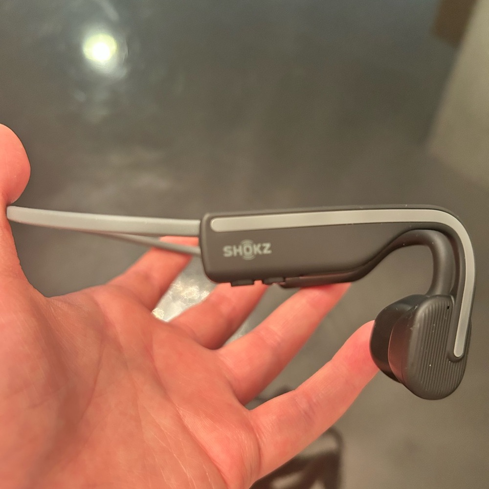 Shokz Wireless Headphones in Black and Gray